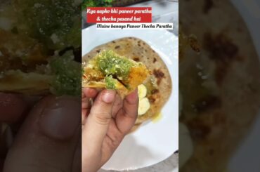 Kya ese parathe khae h??🧐🧐 #shorts #ladocooks #paneerparantha #thechaparatha