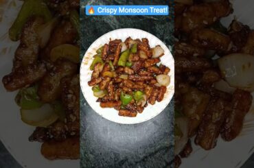 🌶️ Crispy Chilli Baby Corn Recipe #shorts #crispy #recipe #rain