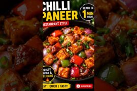 Restaurant Style Chilli Paneer Recipe😍|Crispy&Spicy Chilli Paneer in 60 Seconds #Shorts#ChilliPaneer