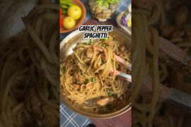 Garlic Pepper Spaghetti Recipe | Spaghetti Recipe | Hadia Shafaq