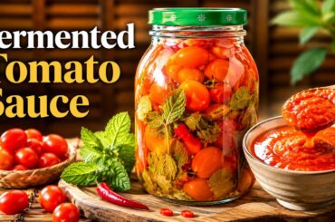 Fermented Tomato Sauce Recipe | Mint, Chili & 3% Salt Brine