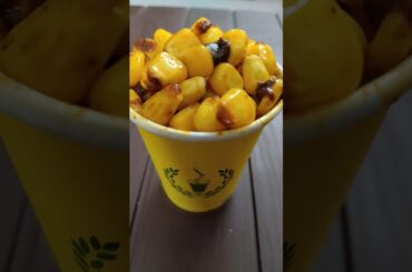 Metro station per milne vale Chilli Sweet corn | Corn recipe #shortfeed @ khush raho foods