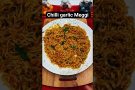Spicy Chilli garlic Meggi Recipe quick and delicious #shorts #Maggi #food #recipe #homemade #viral