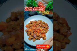 SOYA CHUNKS CHILLI 🤩😋#soyachunkrecipe #soyachunks #snacksrecipe #chilli #quicksnacks #villagecooking