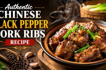 Authentic Chinese Black Pepper Pork Ribs Recipe