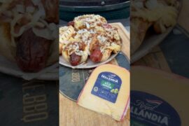 🌭🔥 National Hot Dog Day! 🔥🌭 #hotdog #chilidogs #nationalhotdogday #biggreenegg