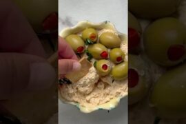 Red Pepper Stuffed Olive Dip