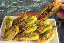 Chatpata Masala Bharwa Mirchi Recipe | Authentic Stuffed Green Chili