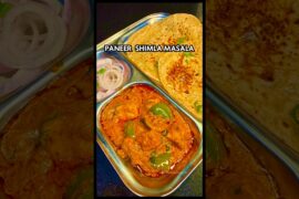 Paneer Shimla Masala 😍 Restaurant Style Paneer Capsicum Masala Recipe #shorts  #paneer #paneertikka