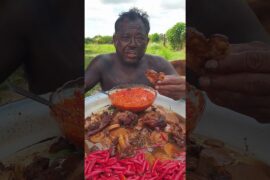 How to crispy pork leg with chili recipe #food #usa #vlog