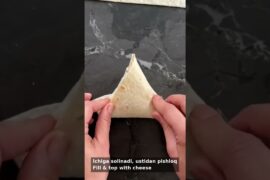 Cheesy Triangle Quesadilla 🌮🧀 | Sausage & Bell Pepper Recipe #rekkkkkk #cooking #tortilla