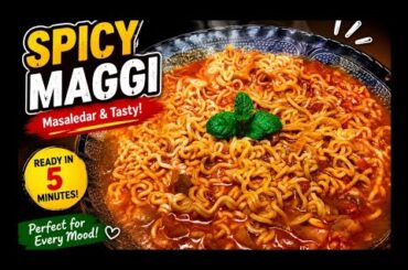 Spicy Maggi Masala Recipe -Chinese Maggi Recipe-Street Style Maggi Masala-Best Maggi Recipe in hindi
