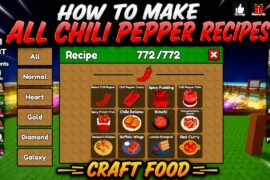 How To Make All CHILI PEPPER RECIPES Craft Food Roblox ! / ALL CHILI PEPPER RECIPES IN CRAFT FOOD !
