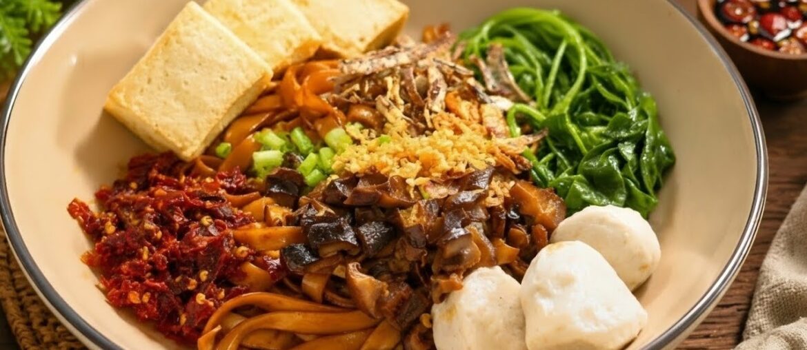 Vegetarian Spicy Chili Pan Mee Recipe | Dry & Soup | Resepi Pan Mee Pedas & Sedap!