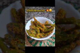 Unique green chilli recipe like never before 🔥😋 #shorts #trending #reels #recipe #viral #fyp #food