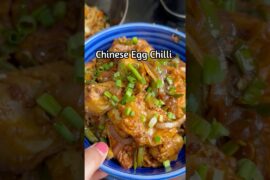 Try Chinese Egg Chilli Recipe | Homemade Easy Starter Recipe #eggchilli #chinesefood #starter 🥚🥚😋