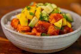 Spicy Chicken with Mango-Avocado Salsa Recipe