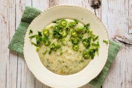 Spicy Green Chile Grits Recipe: Spicy Southern Comfort