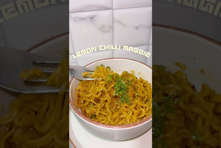 🍋🌶️ Lemon Chilli Maggi | Easy & Tasty 5 Min Maggi Recipe #maggi #easyrecipe #comfortfood #cooking