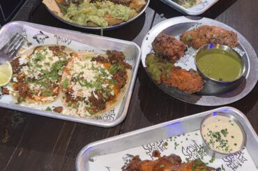Tacos, nachos and wings! Rate my plate(s)! - 10/10