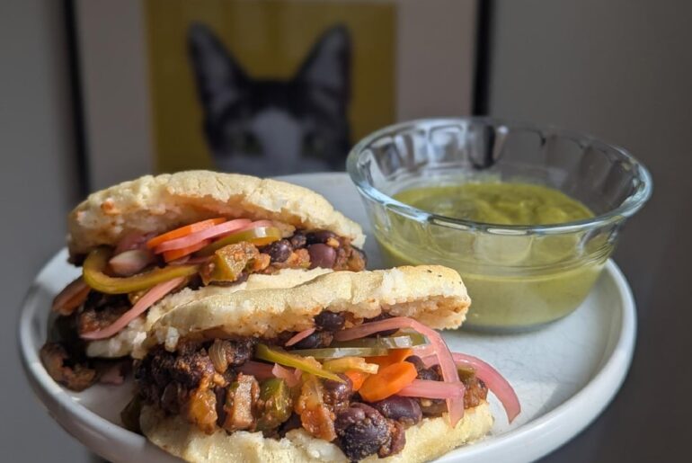 Veggie arepas.