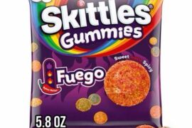 Not crazy spicy but pretty good for Skittles!