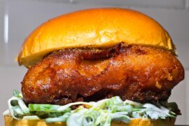 Spicy fish sandwich