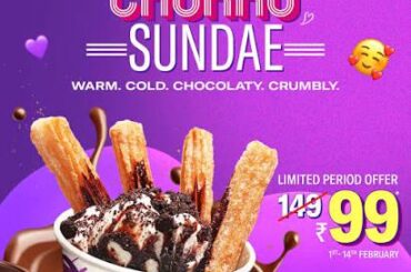 Taco Bell India had a churro sundae ?!?