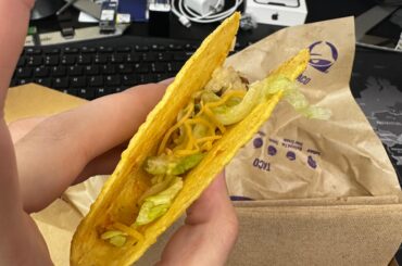 This sad taco in my usual order