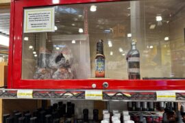 The locked selection at Jungle Jim’s today