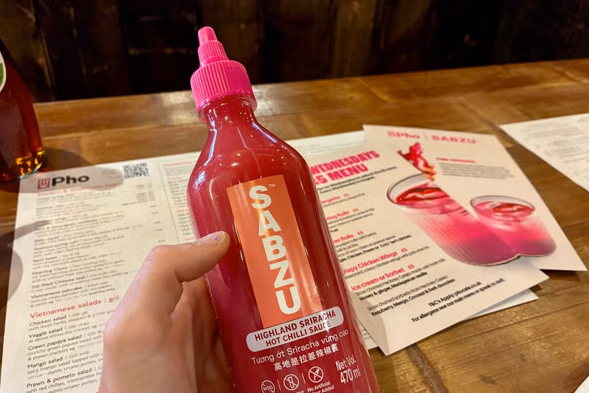Laura Nightingale tried pink sriracha at Pho in Guildford