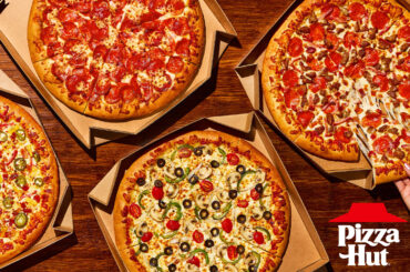 PIZZA HUT® IS HOOKING YOU UP WITH THE NEW HUT LOVER'S PIZZAS®: FOUR LEGENDARY PIZZAS. ONE UNDENIABLE PRICE.
