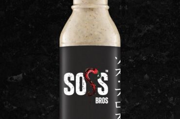 Bottle of SOSS Bros Spicy Creamy Soy sauce