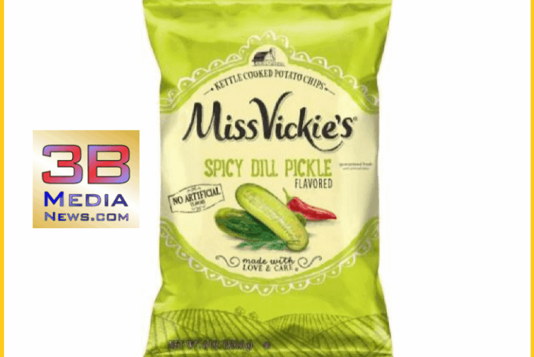 MISS VICKIE’S SPICY DILL PICKLE CHIPS RECALLED FOR UNDECLARED MILK – 3B Media News