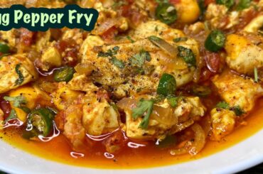 Only 10 Minute Most Viral Bachelor’s Spcl EGG PEPPER FRY Recipe Best Egg Recipe For Breakfast&Dinner