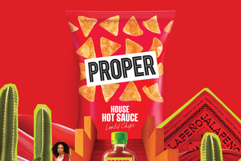 Proper adds hot sauce lentil chips to tap spicy snack boom