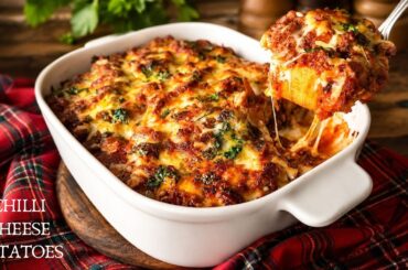 Chilli Cheese Potato Bake | Ultimate Comfort Food!