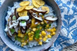 Alex Page's Jerk Chicken & Mango Salsa Bowl