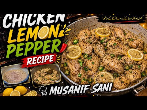 Chicken Lemon Pepper Recipe 🌶️🍋 | Spicy & Delicious Chicken Recipe | By Musanif Sani 😋🔥