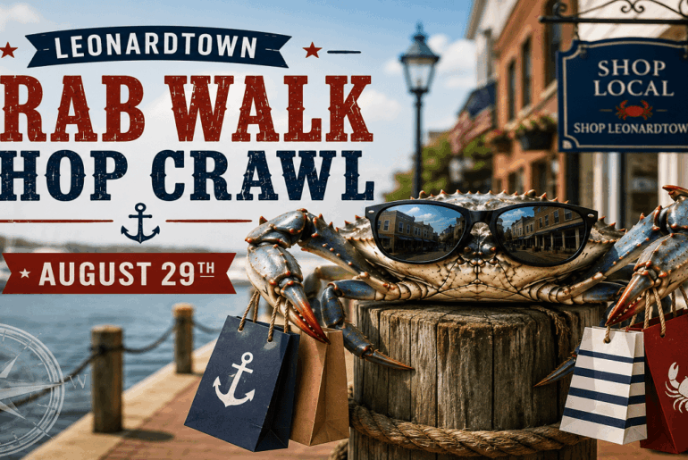Crab Walk & Shop Crawl Returns to Downtown Leonardtown Saturday