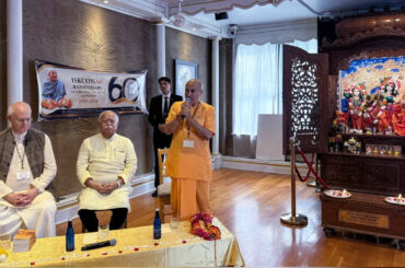 Mohan Bhagwat: RSS chief Mohan Bhagwat visits Iskcon’s birthplace in New York, joins food distribution drive | India News