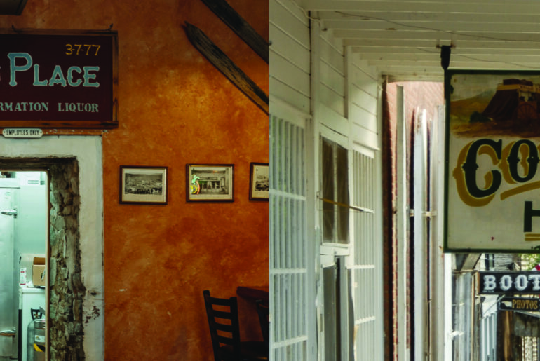 Bob’s Place and Wells Fargo Bar and Grill are among the establishments open for business this summer in Virginia City and nearby Nevada City. Photo credits: Commerce.