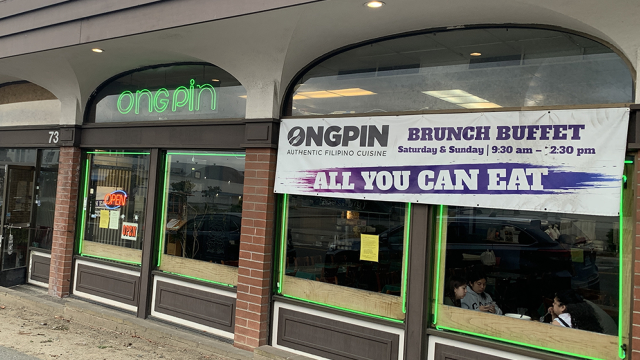 This is an undated exterior image of Ongpin restaurant in South San Francisco, Calif.