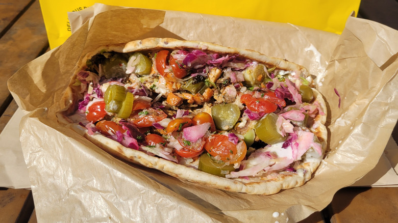 The steak feta wrap from Cava