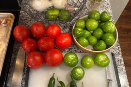 Tomato - Tomatillo Broiled Salsa
