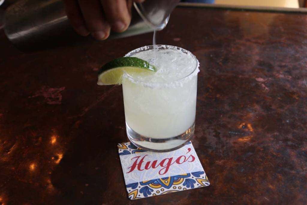Image shows a Hugorita margarita as served at Hugo's. 