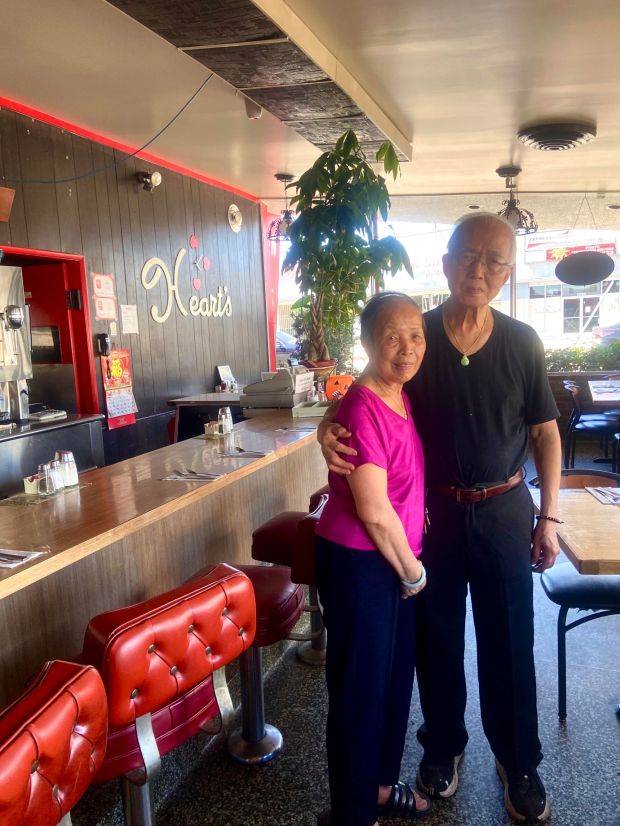 Yuk and Sue Wong opened Heart's Coffee Shop in 1979 in the San Fernando Valley. The diner will serve its last meal this Sunday Aug. 9. (Photo by Richard Guzman, Los Angeles Daily News/SCNG)