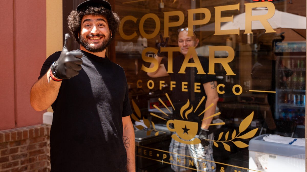 inside Copper Star coffee shop in Hoover