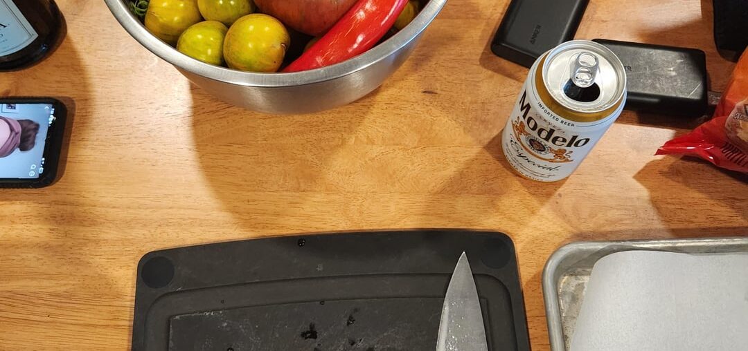 Homemade Salsa after Returning from Vacation