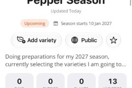 Next years hot pepper season list